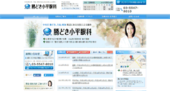 Desktop Screenshot of kachidoki-ganka.com
